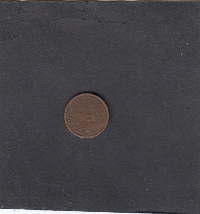 Beschrijving: 1/2 Cent WILHELMINA 